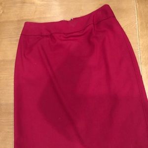 Red pencil skirt Ann Taylor size 6